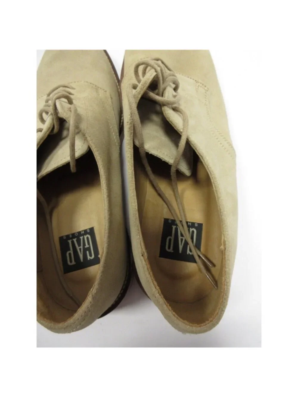 VINTAGE GAP Shoes 10.5 D Khaki Classic Buck Suede Leather Derby NEW